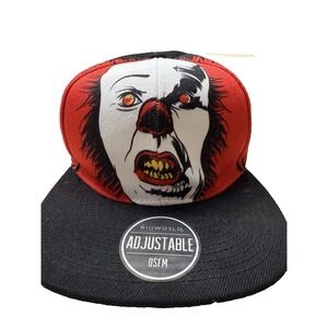 Pennywise Movie IT Killer Clown Cap BIOWORLD Snapback OSFM Stephen King Horror